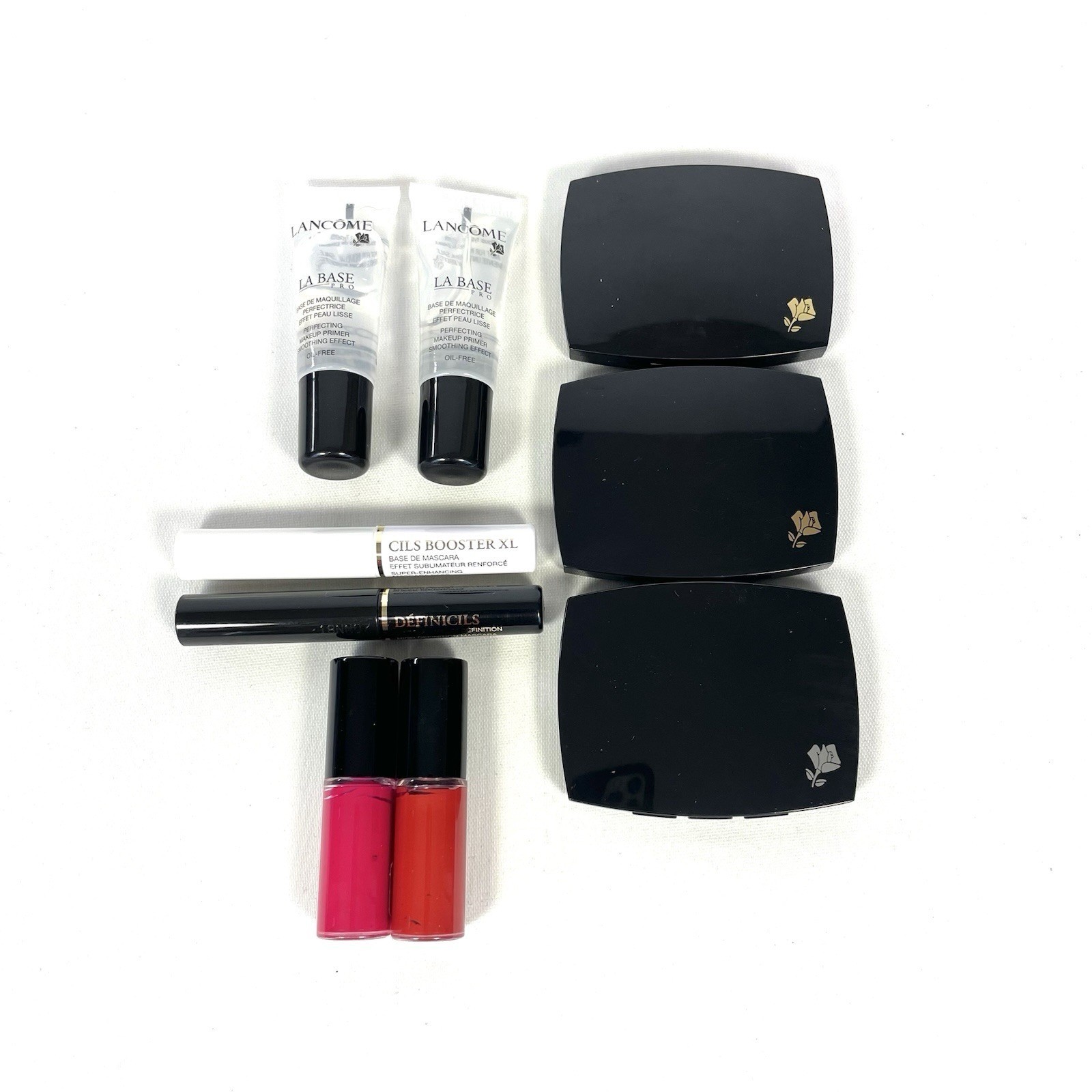 Lancome Makeup Sample Lot Mascara Blush Primer Lip Tint Compacts 9 Pc