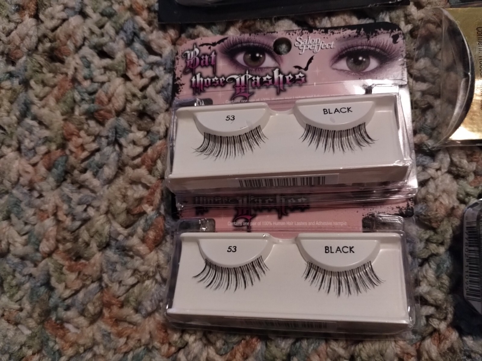 8 Mix Lot Wet n Wild Fantasy Makers Bat Those Lashe Feather Gemstone Eyelashes