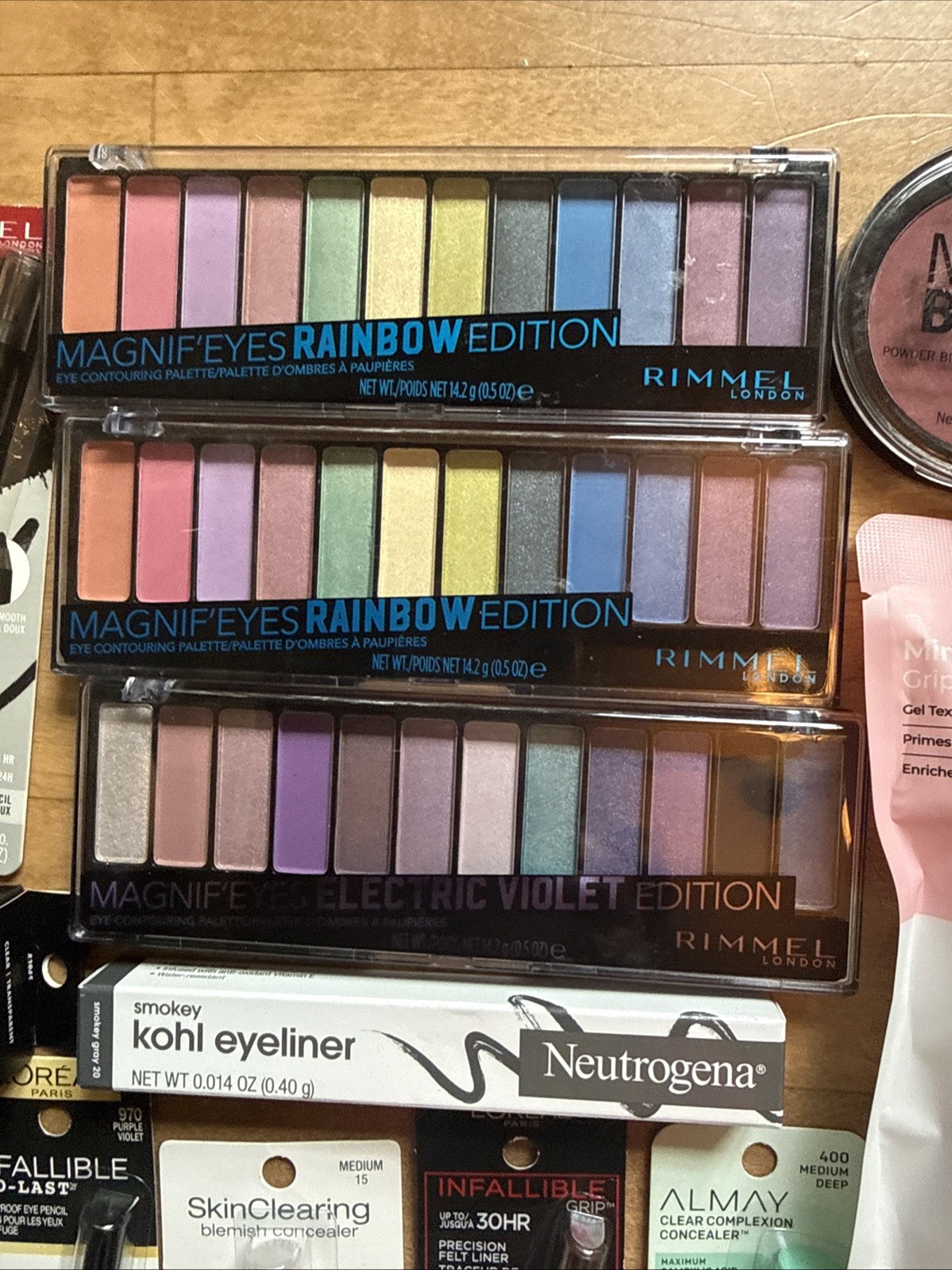 30 Piece Lot Of New Makeup e.l.f. Loreal, Rimmel, Maybelline, Neutrogena MCO