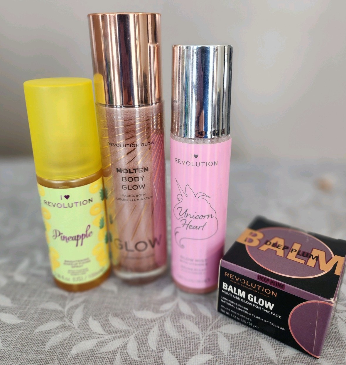 BRAND NEW REVOLUTION Makeup/Body Spray Bundle (Lot of 4 Products)
