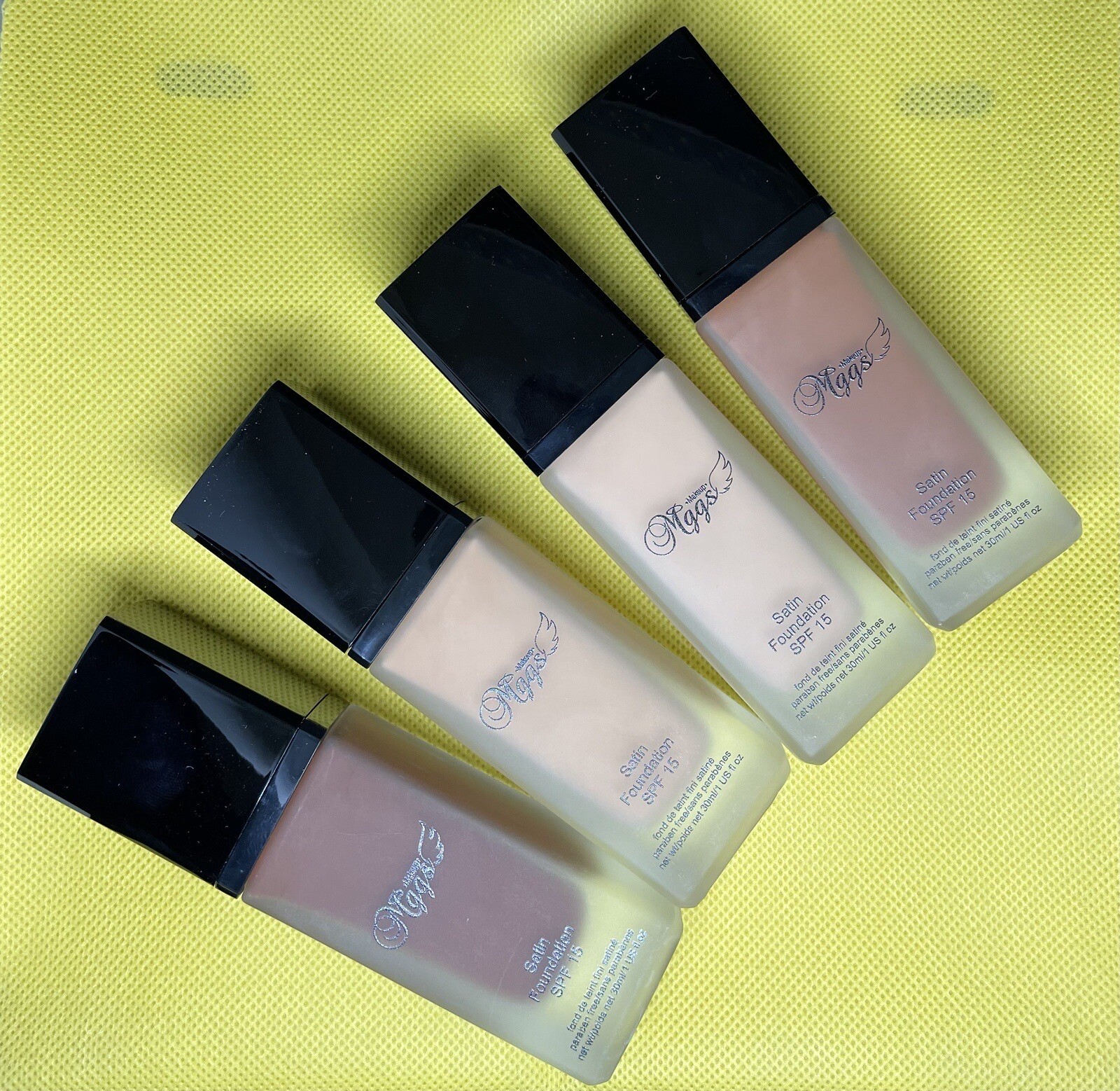 Satin Foundation SPF 15 UV Protection, Gluten Free,vegan & Cruelty-free 30ml 1oz