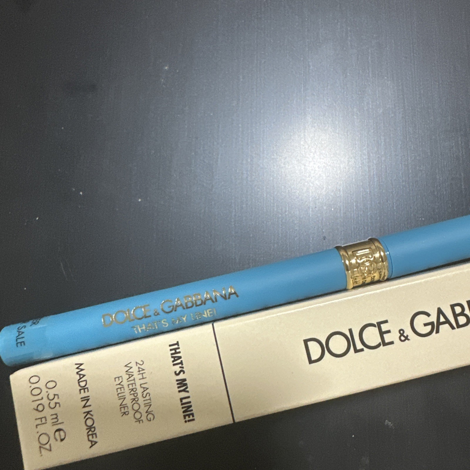 Dolce and Gabbana waterproof eyeliners That’s My Line!24H Lasting Baby Blue #05