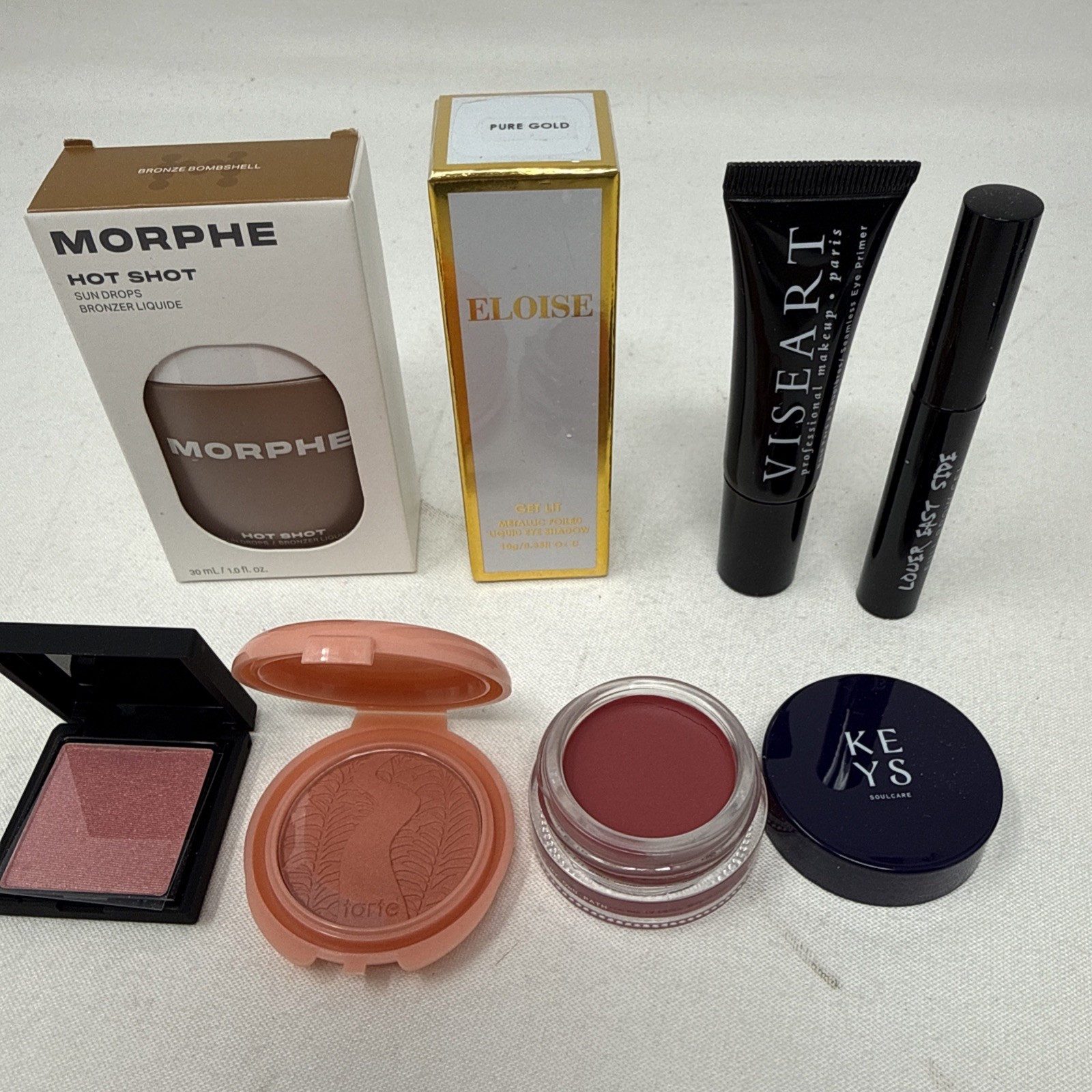 15 New Assorted Full Size Makeup Lot:IL Makiage,Morphe, Keys, Nars, Eloise RN4