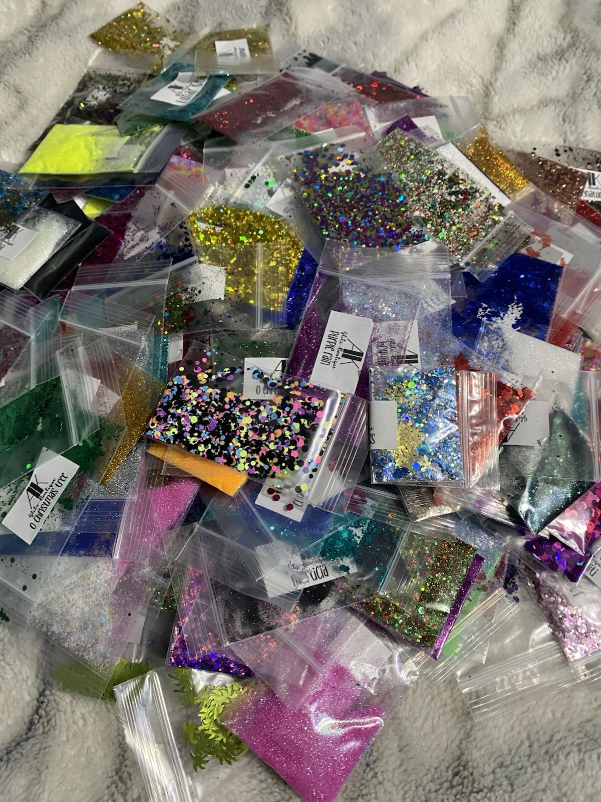 Large Lot Glitter Samples | Cosmetic Grade | Slime Resin Tumbler Nail | 1.5lbs