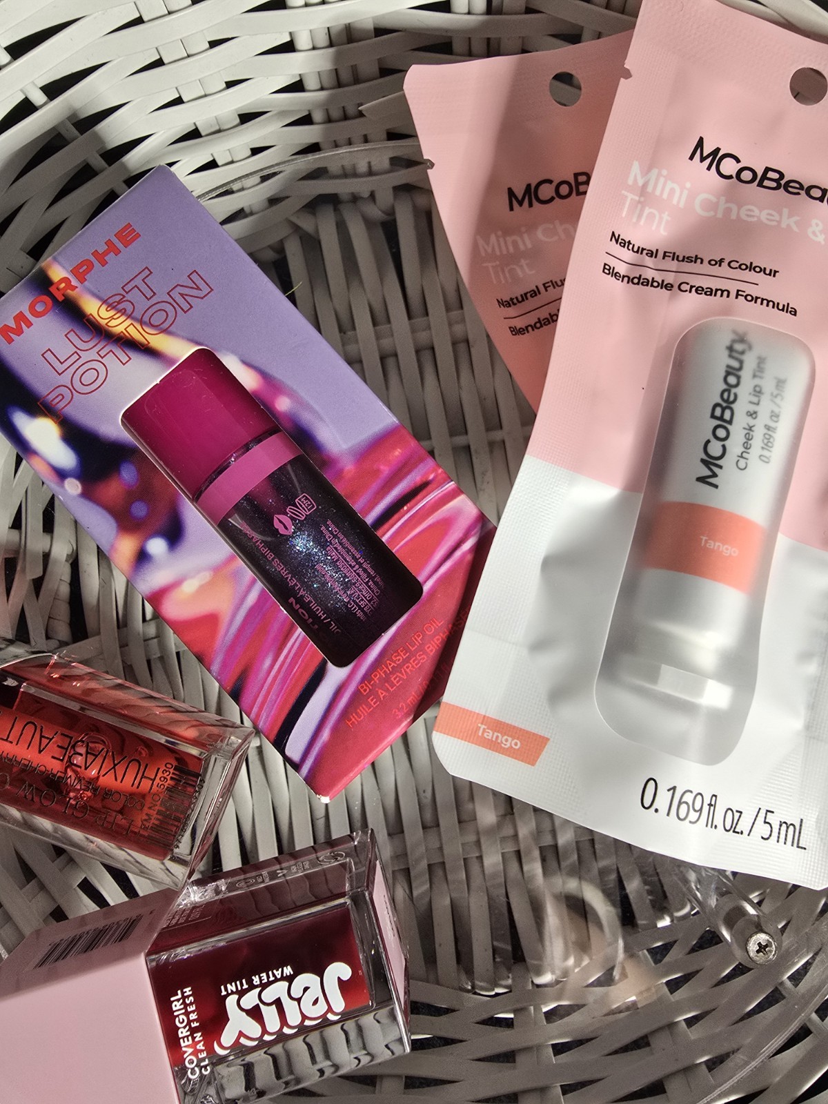 Assorted Makeup Mixed Lot Morphe Lust Potion + MCoBeauty Mini Cheek & Tint