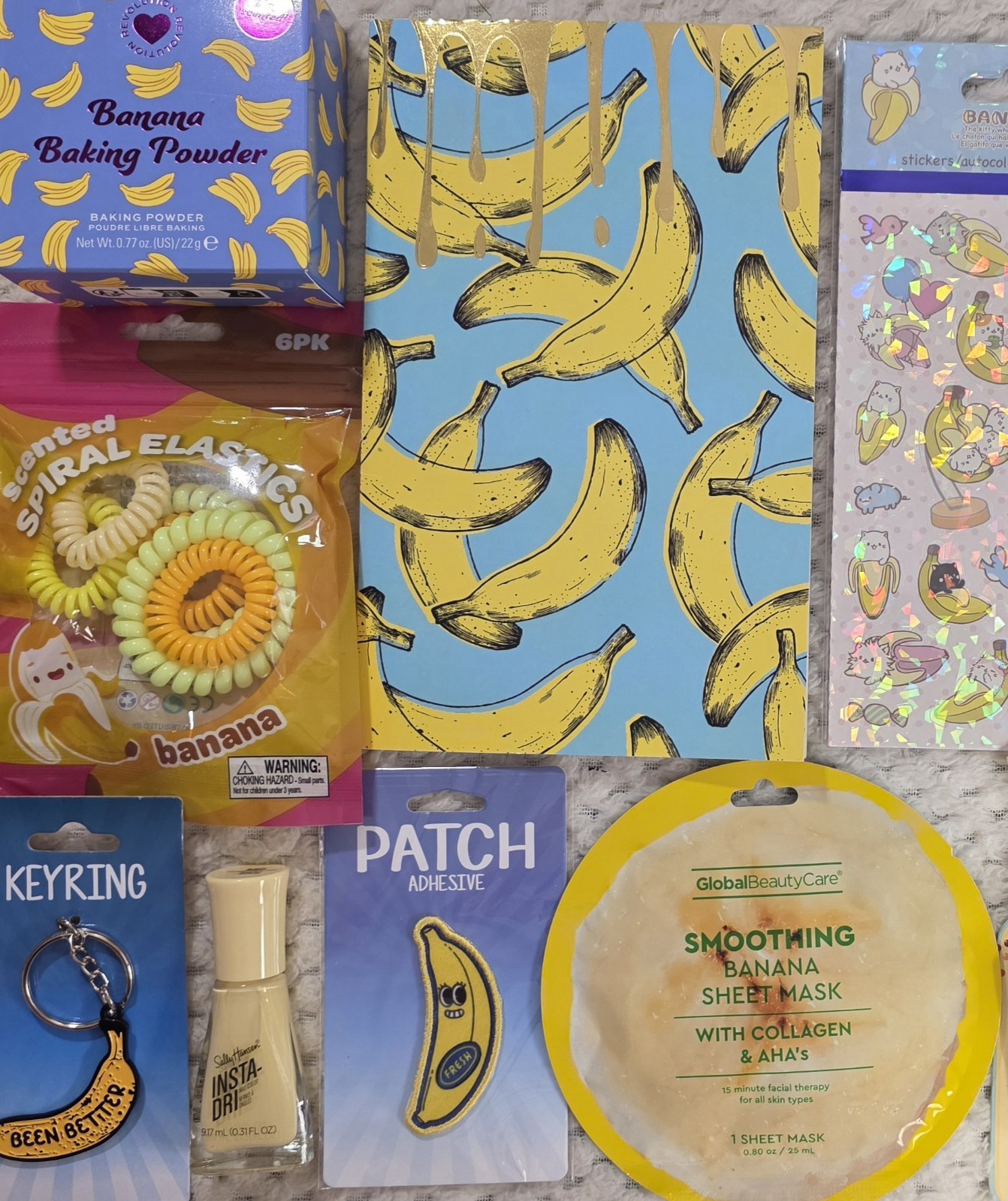 Banana 🍌 Lovers Gifts HUGE NEW LOT 12 Pcs Revolution Beauty Baking Powder Patch