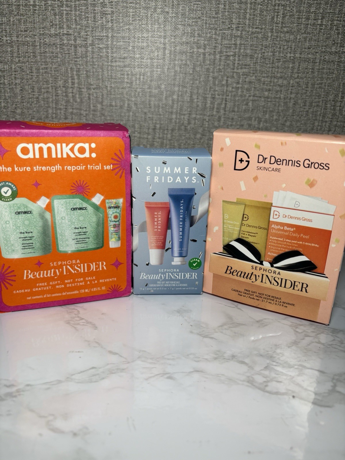 Sephora Travel Size Skincare Lot: amika, Summer Fridays, Dr Dennis Gross