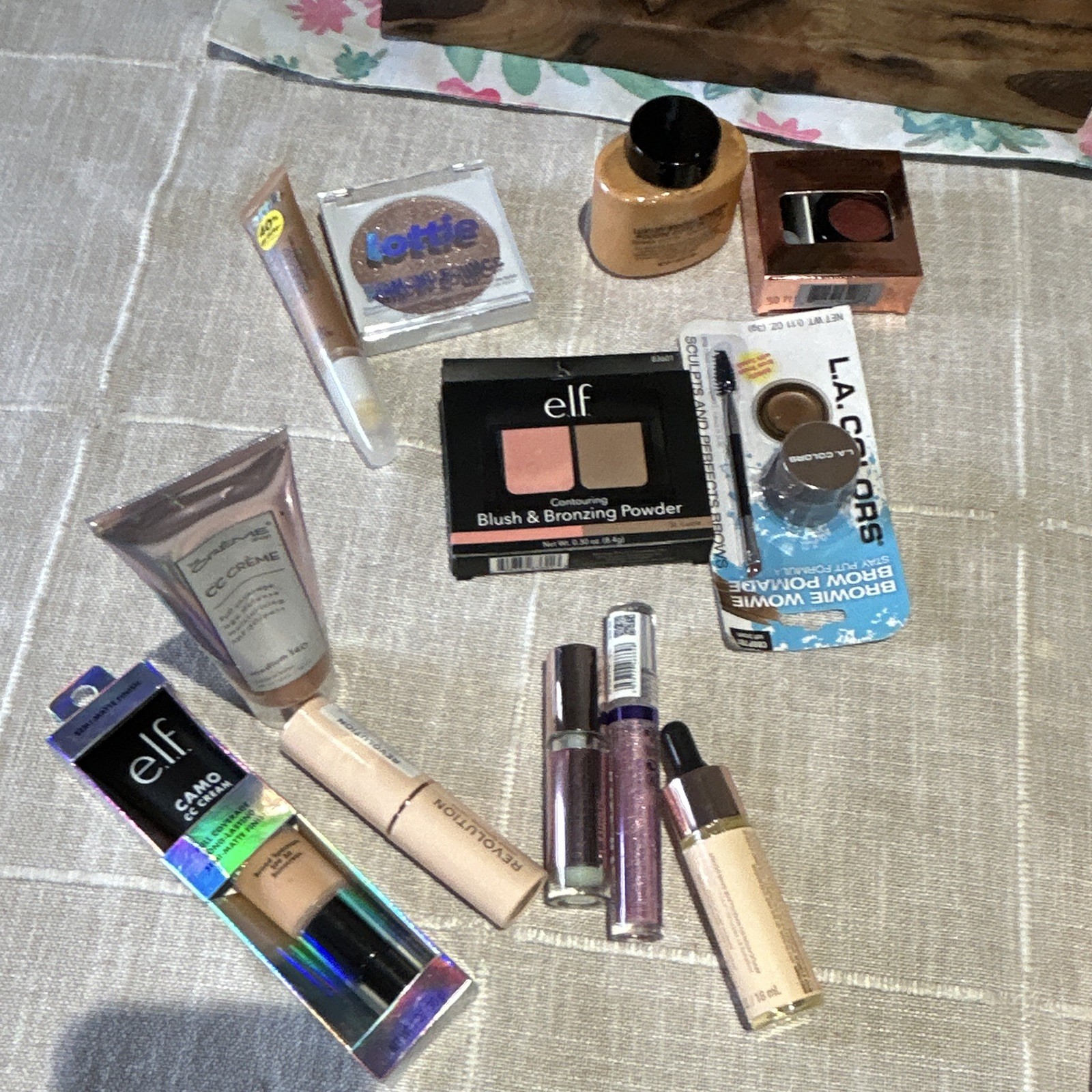 Assorted Makeup & Skincare Lot #1: e.l.f. Camo & Creme Shop CC cream (20 pieces)