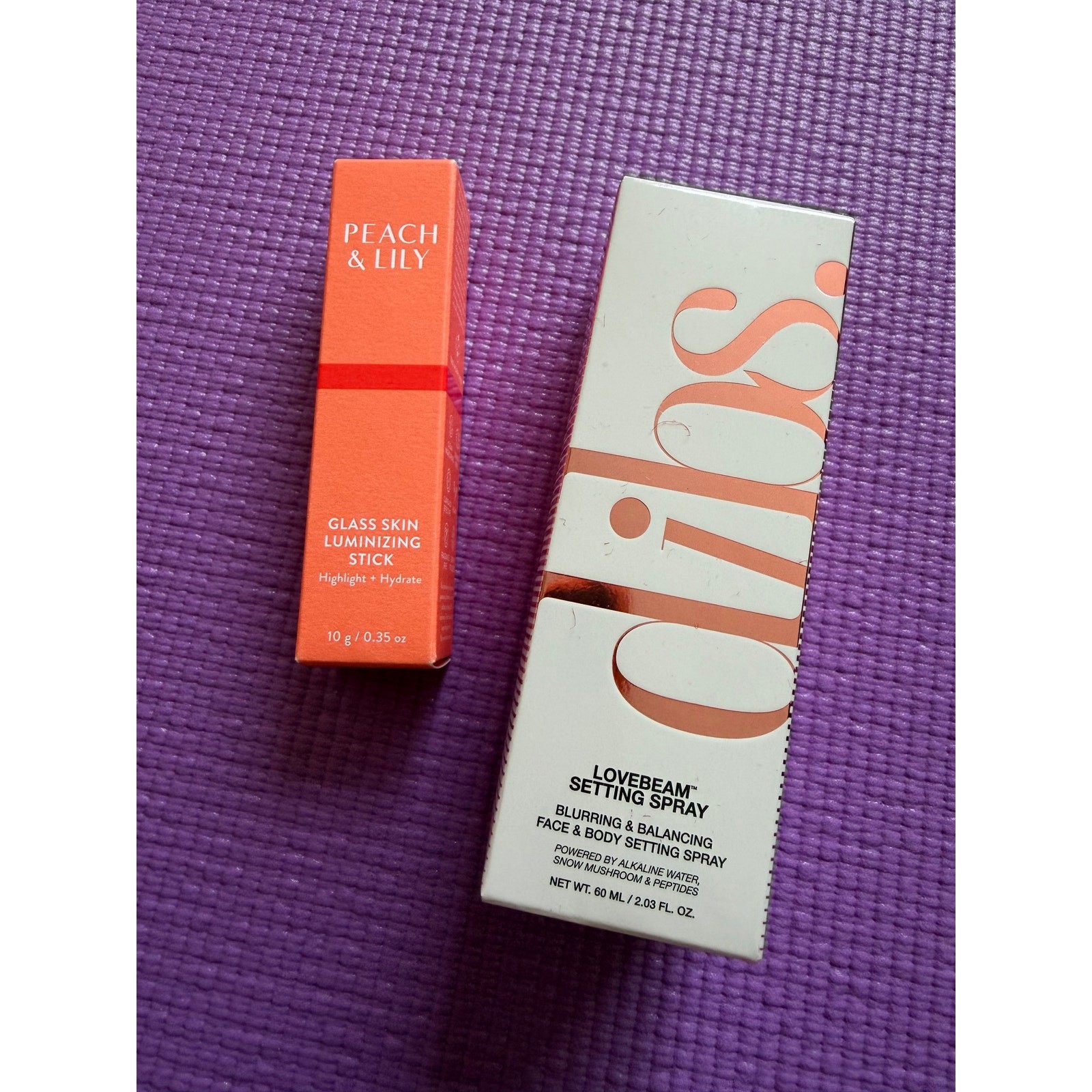 Makeup Lot PEACH & LILY Glass Skin STICK & DIBS Setting Spray NEW Bundle