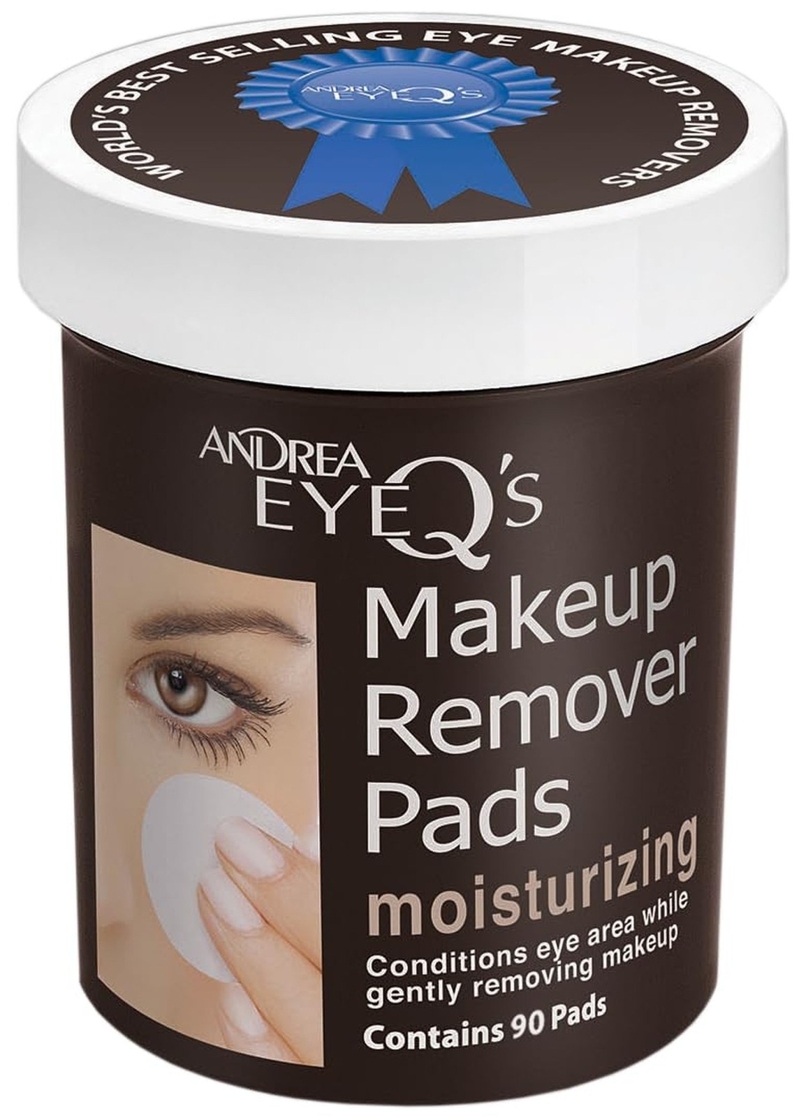 Andrea Eye Q’s Moisturizing Makeup Remover, 65 Pads 1 Count (Pack of 1)