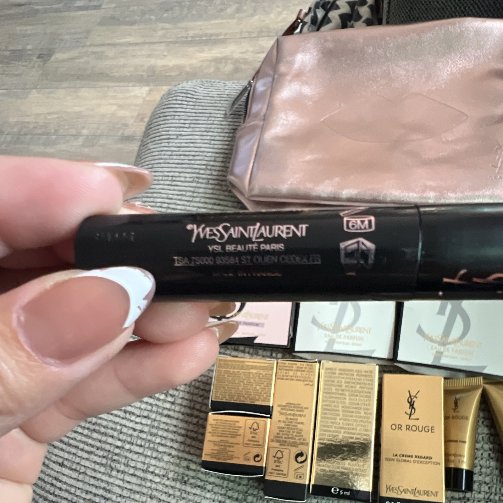 Yves Saint Laurent Sample Lot Libre Mon Paris Or Rouge Top Secrets Shock w/ Bag