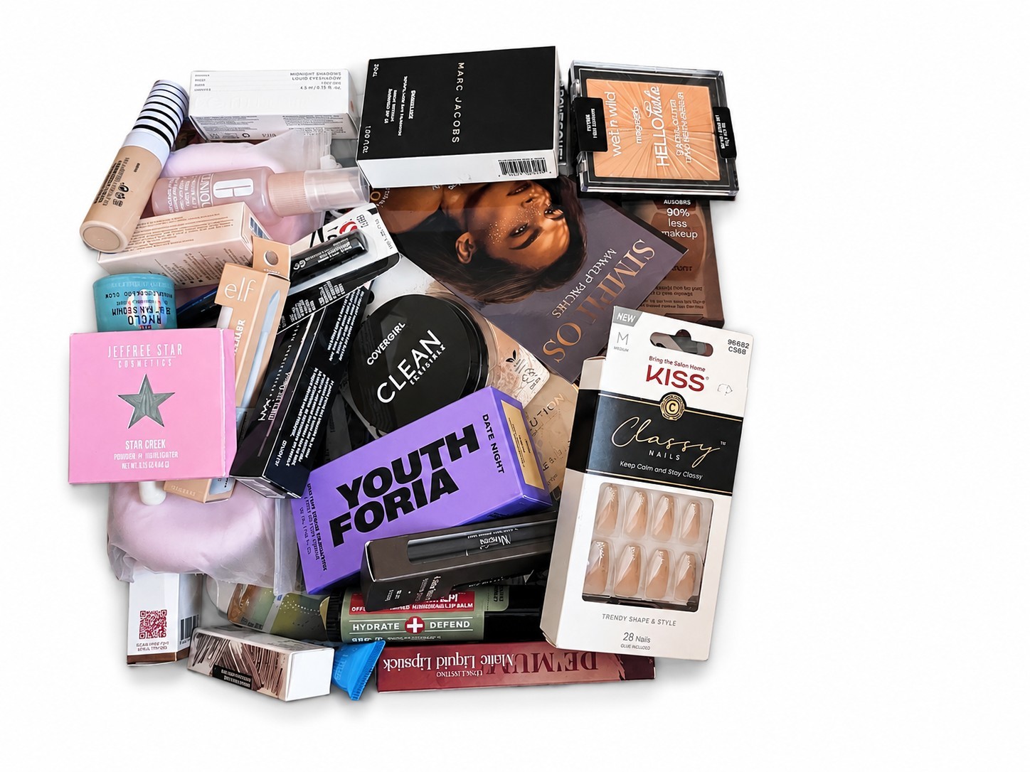25 Pc Premium Mixed Makeup Lot Full Size New Sealed No Duplicates Beauty Bundle
