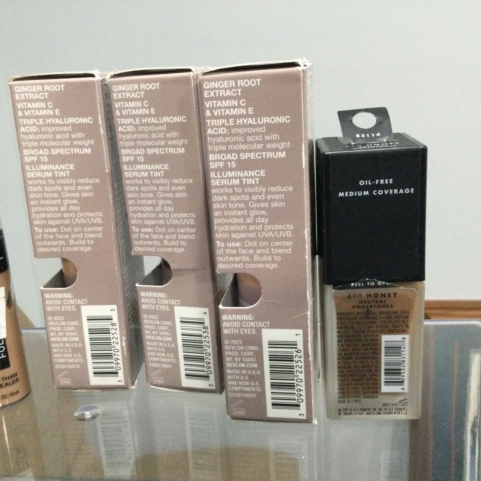 Makeup / beauty bundle lot Of (8) Revlon, ELF & L’Oréal