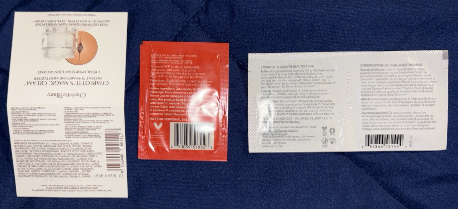 Sephora 10 Pc Skincare Sample/Travel Size C. Tillbury,Tarte,Tower 28,Kiehl’s