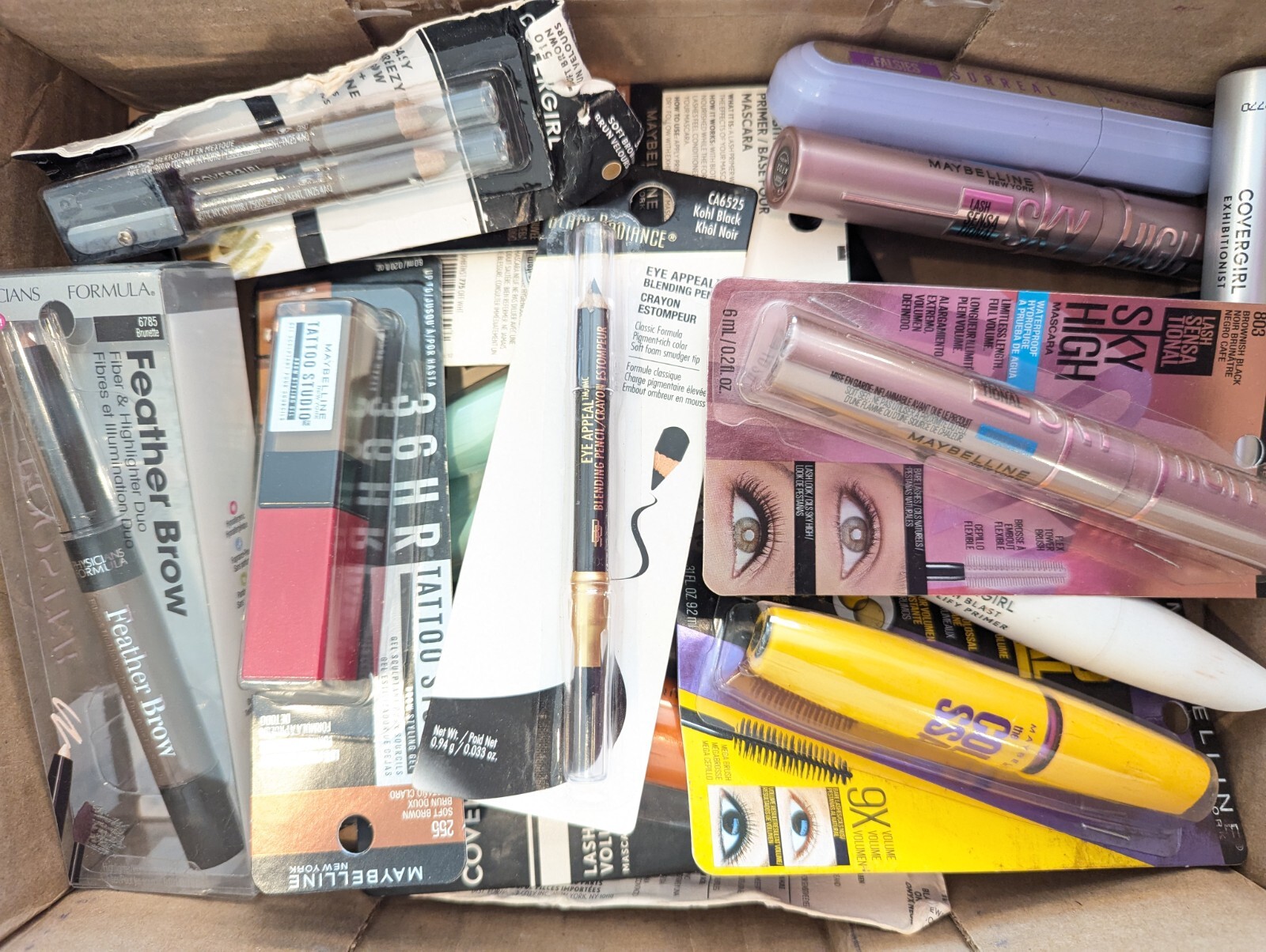 Lot Of 100 Pcs Premium Unused Cosmetics All Open Box/ Damaged Box