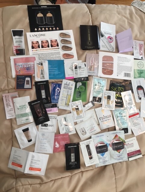 50 Beauty Makeup Skincare Hair Lot Sample Size Ulta Sephora Lot Hourglass +++