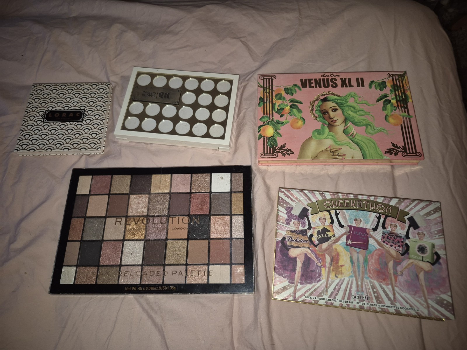 Assorted Full Size Makeup Palette Lot,Morphe,Jaclyn Hill, Huda,Tarte