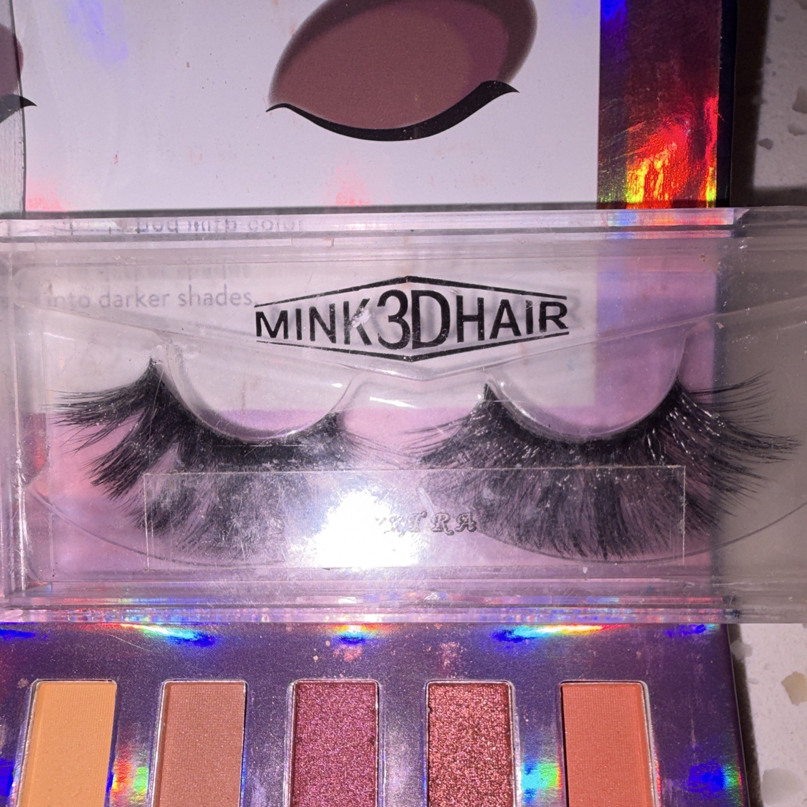 MINK 3D HAIR 3D False Eyelashes Mixed Lot Bundle w/ Eyeshadow Palette