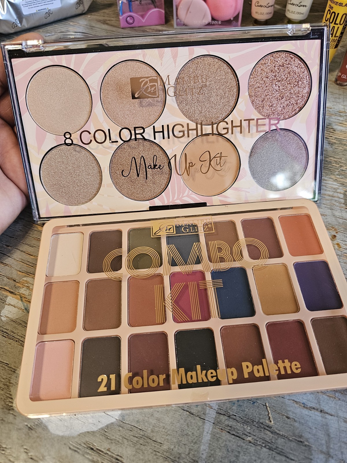 Makeup Mixed of 14 Pc makeup lot lip,eye,blush,mascara, cream. + 2 More gifts.