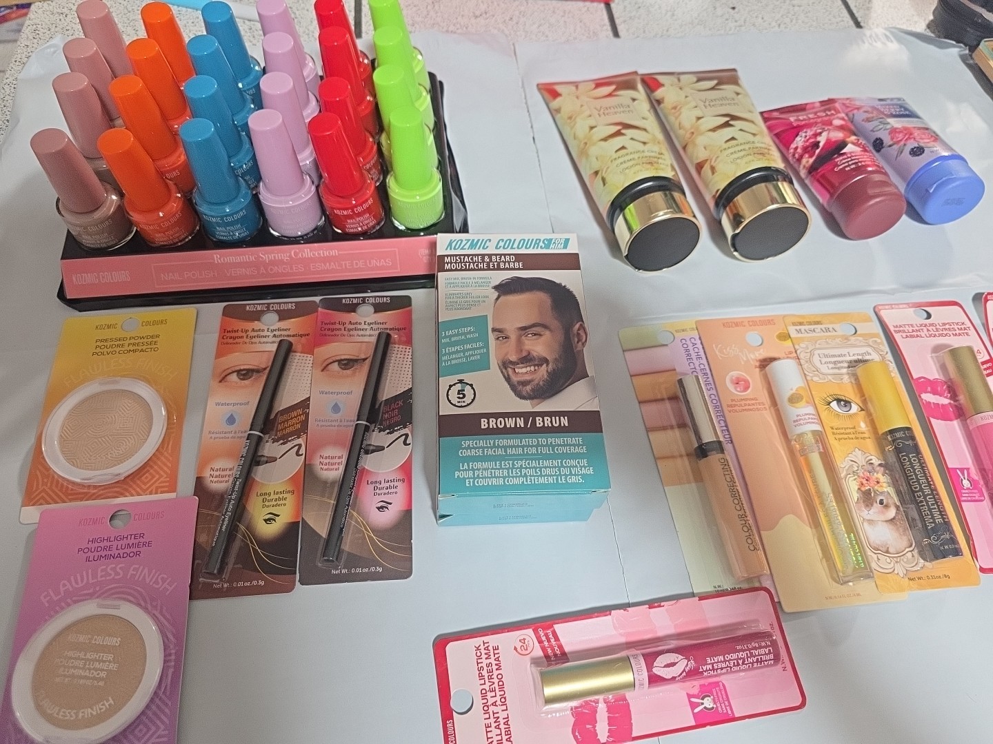 RANDOM BULK Wholesale Mixed Makeup Cosmetics 40 Pcs Lot Kozmic Colors Brand