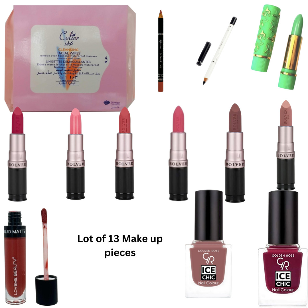 Exotic Arabic Makeup -Lot of 13 – Liquid Matte, Magic Lipsticks, Skincare & More