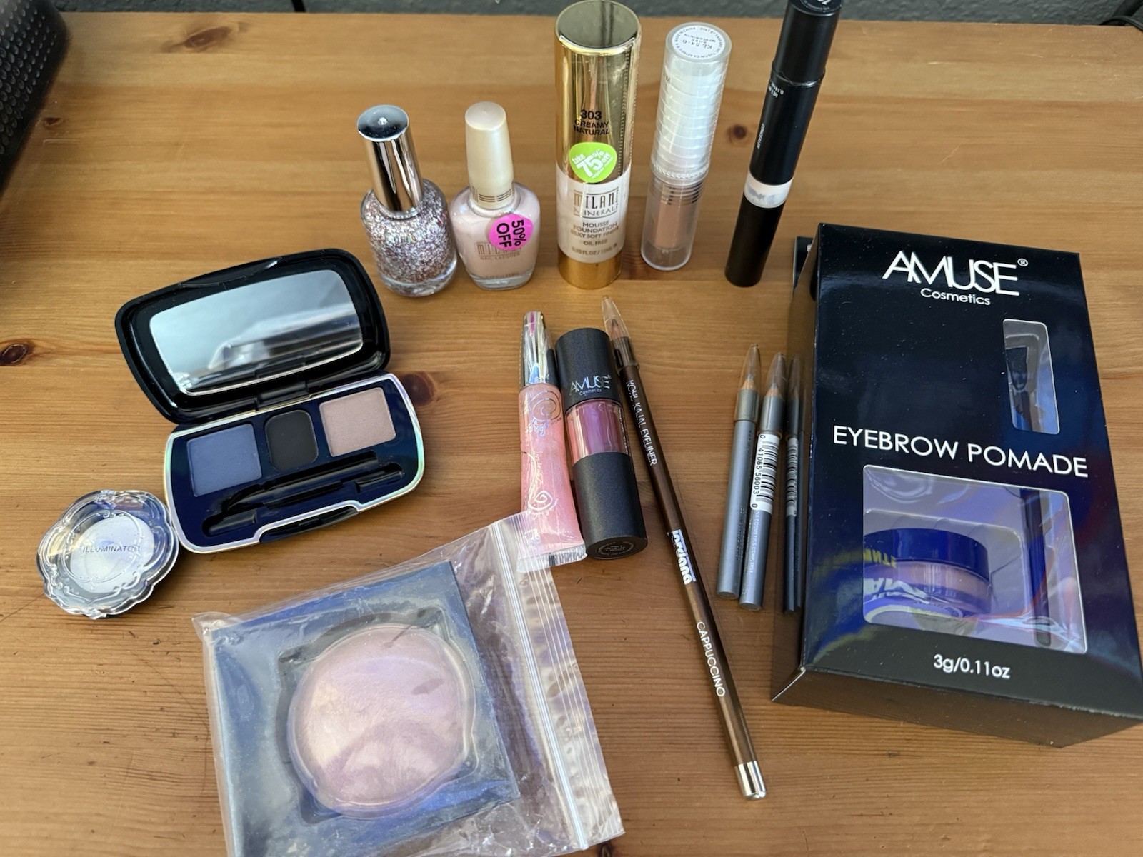 NEW Makeup/Beauty Cosmetics Bundle Lot-14 Items- Stila, Miliani, Maybelline, Etc