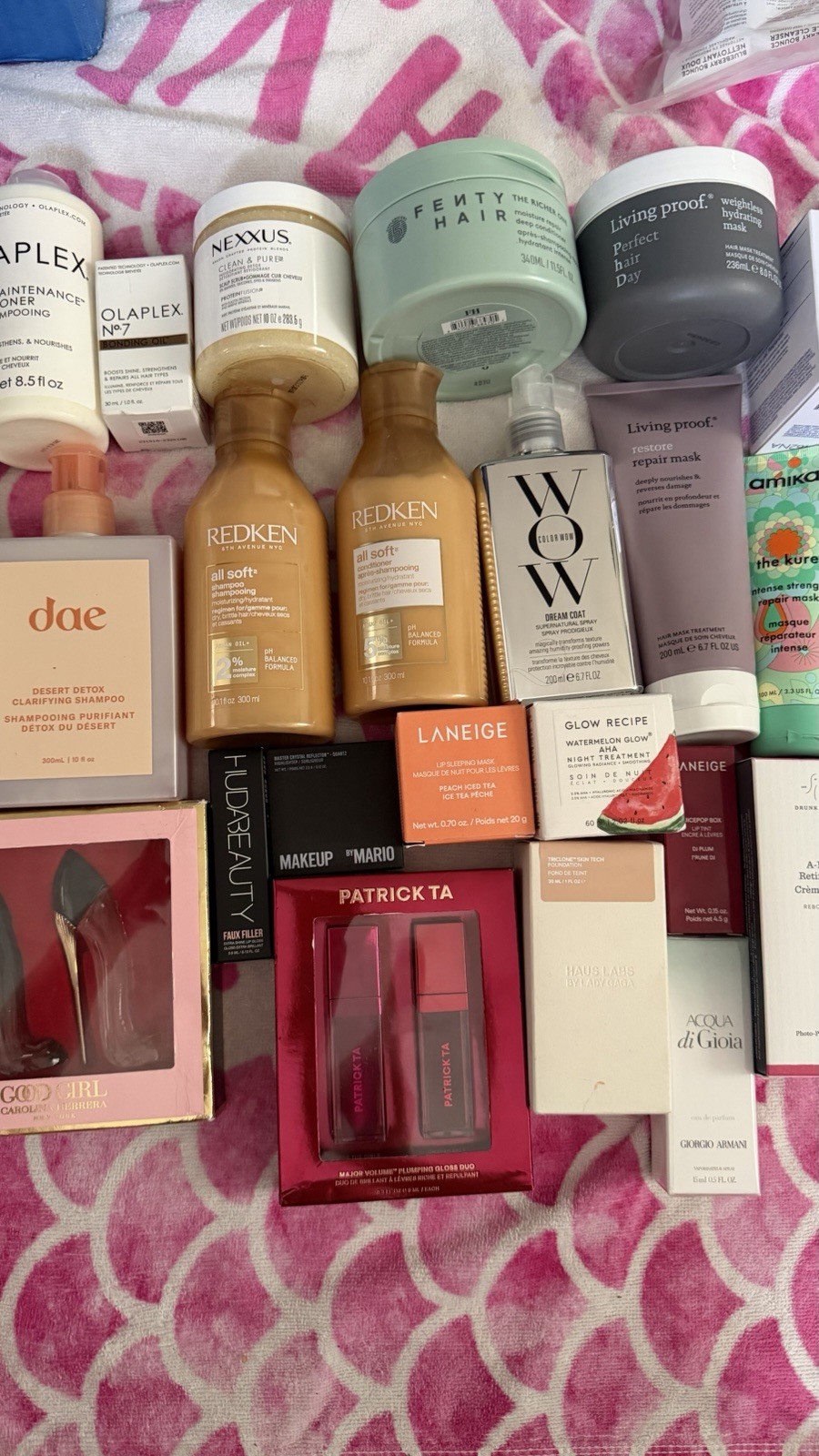 Assorted Full Size Beauty Lot: makeup, skincare , haircare