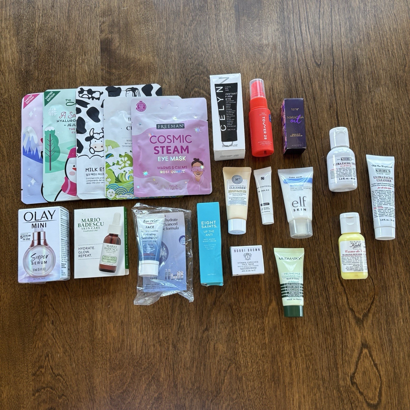Mixed Skincare (20) Piece Mixed Lot Mask/Eye Firm/Base/Retinol/Cleanser NEW