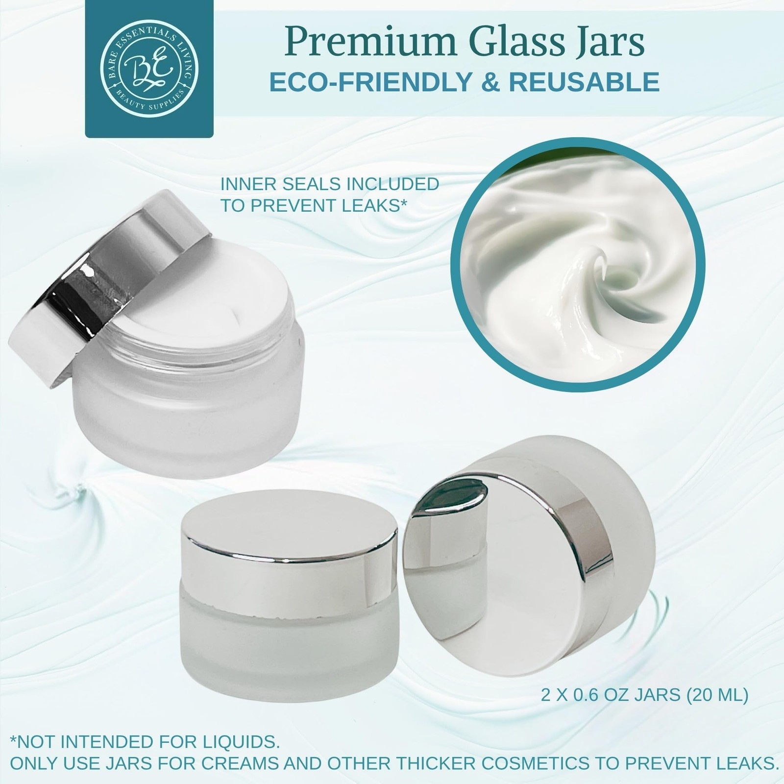 14 Pcs Travel Skincare Containers Set-TSA Approved Toiletry Bag & Glass Trave…