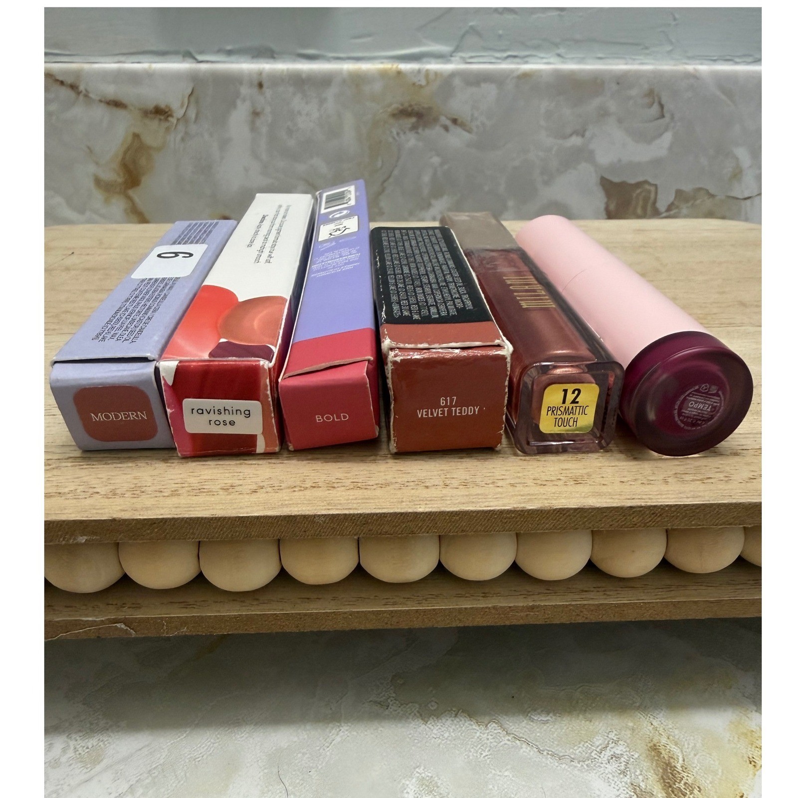 Lipstick Bundle MAC Glossier Saie Milani Florence by Mills Laura Geller 6pc Set