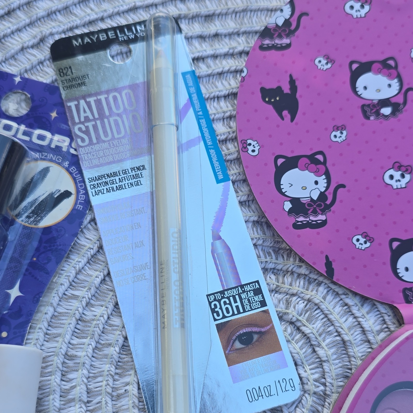 Assorted Full Size Cruelty Free Makeup Lot: Hello Kitty, Maybelline, Joah