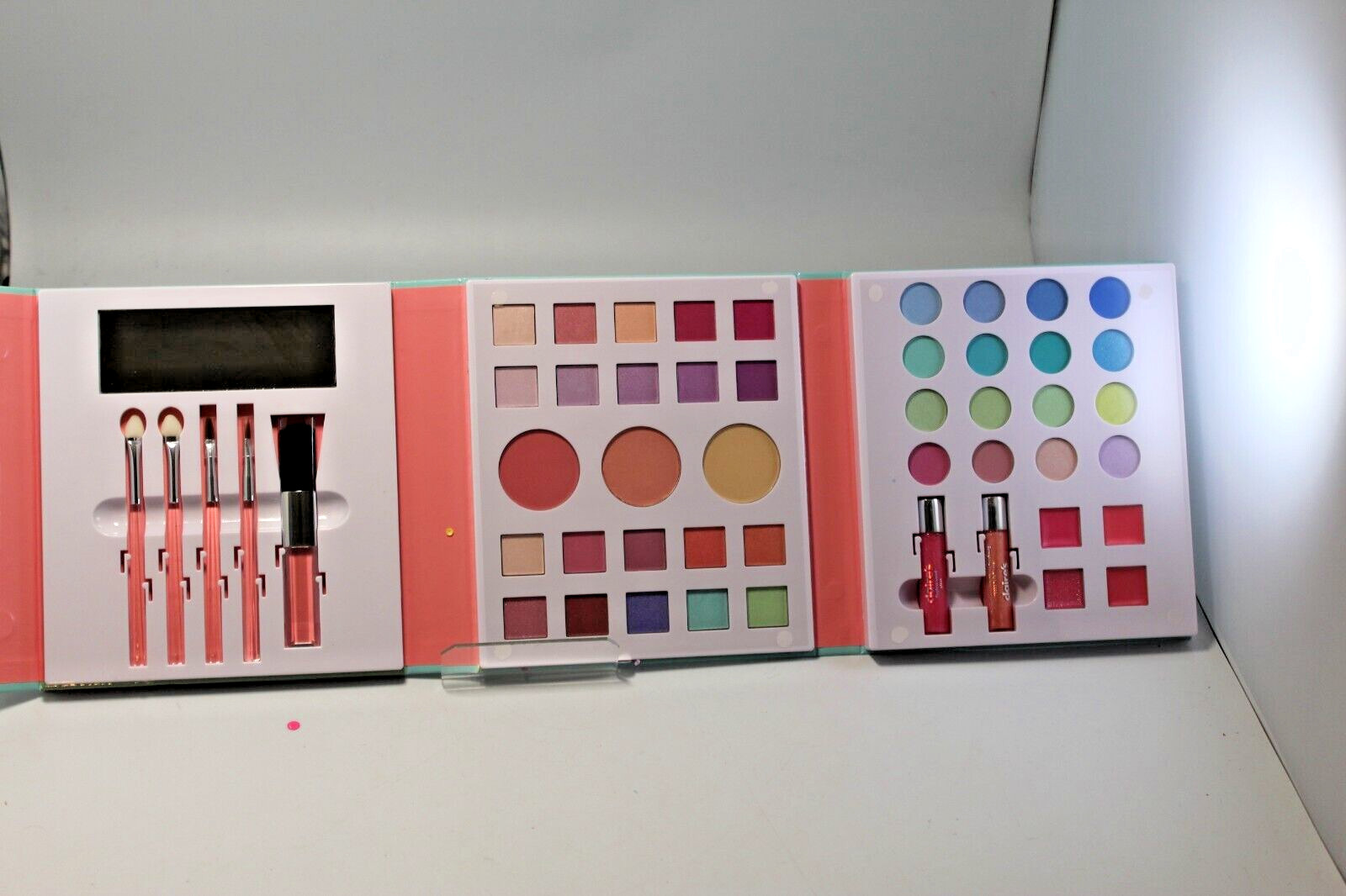 Claire’s Radiate Positivity 50 Piece Makeup Book for Girls Big Variety Kit