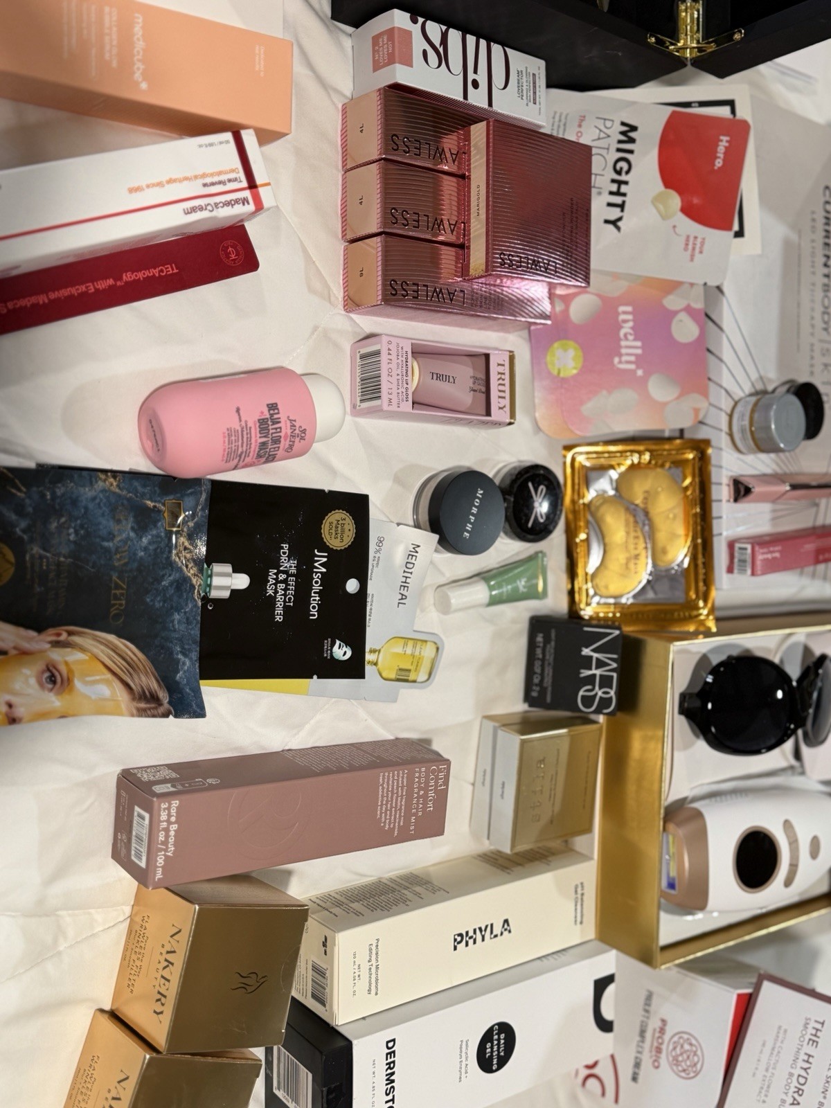 Beauty Bundle with Makeup, skincare, LED Light Mask & Hair Removal Device