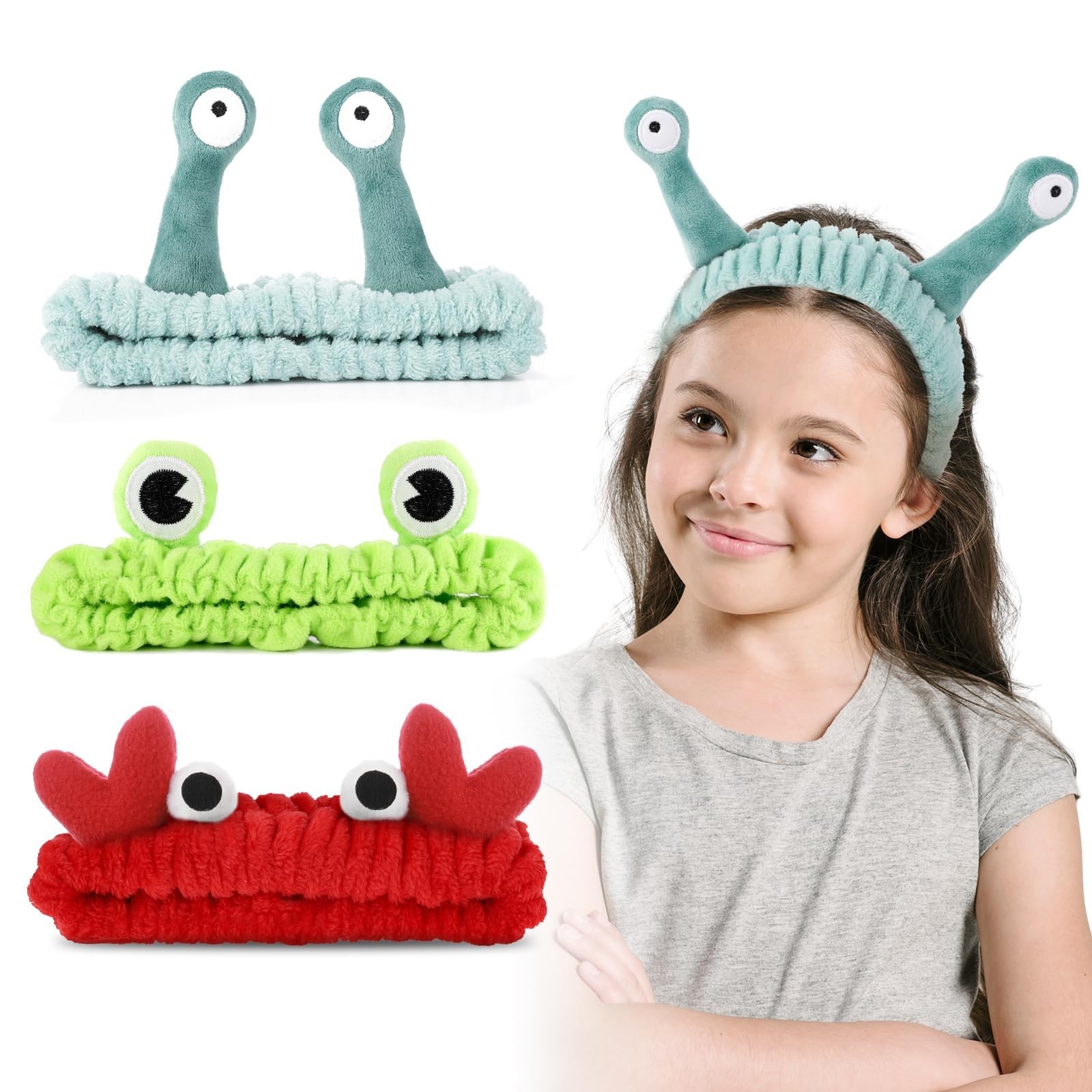 3 Pieces Face Wash Hairband Spa Headband Facial Makeup Hair Band Skincare Hea…
