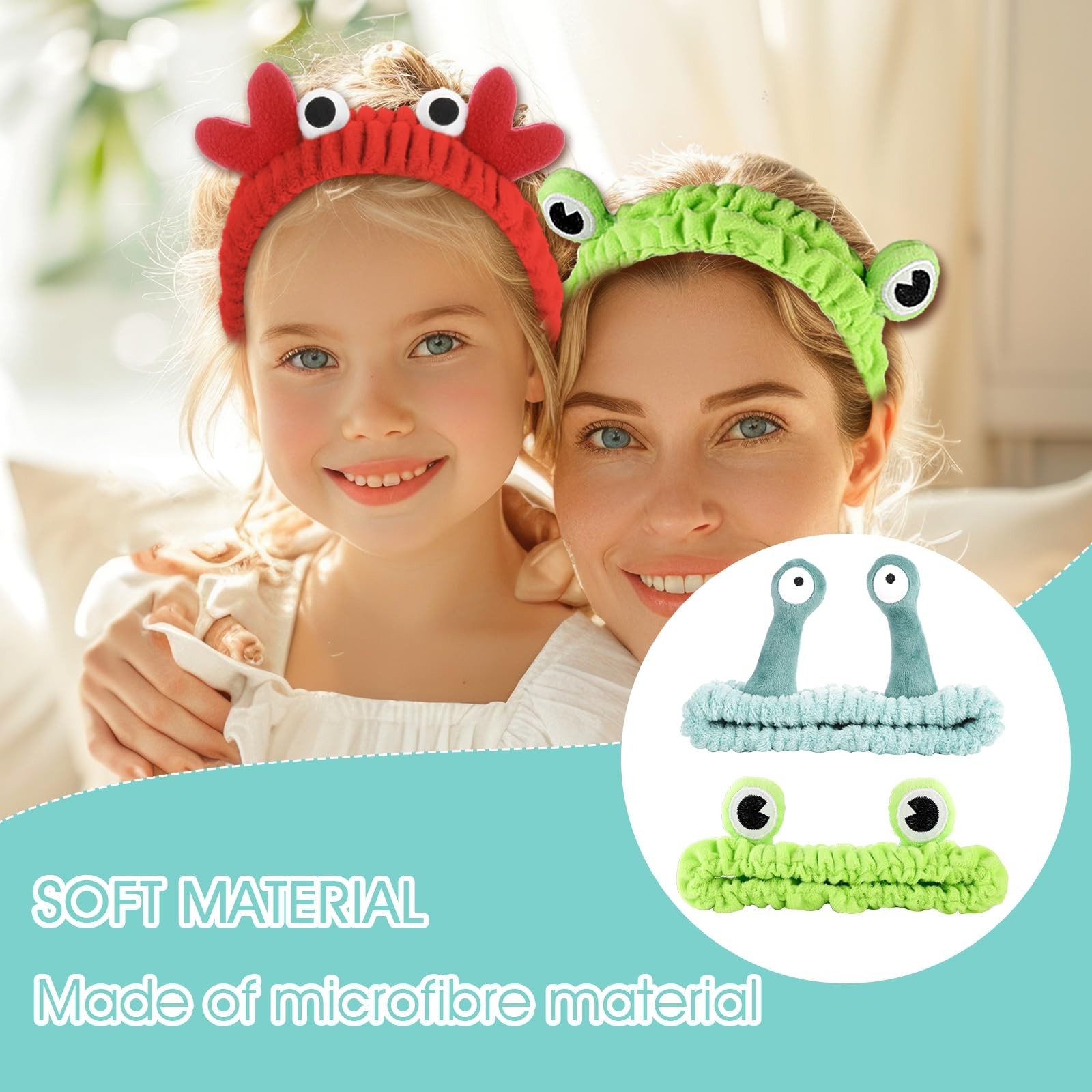 3 Pieces Face Wash Hairband Spa Headband Facial Makeup Hair Band Skincare Hea…