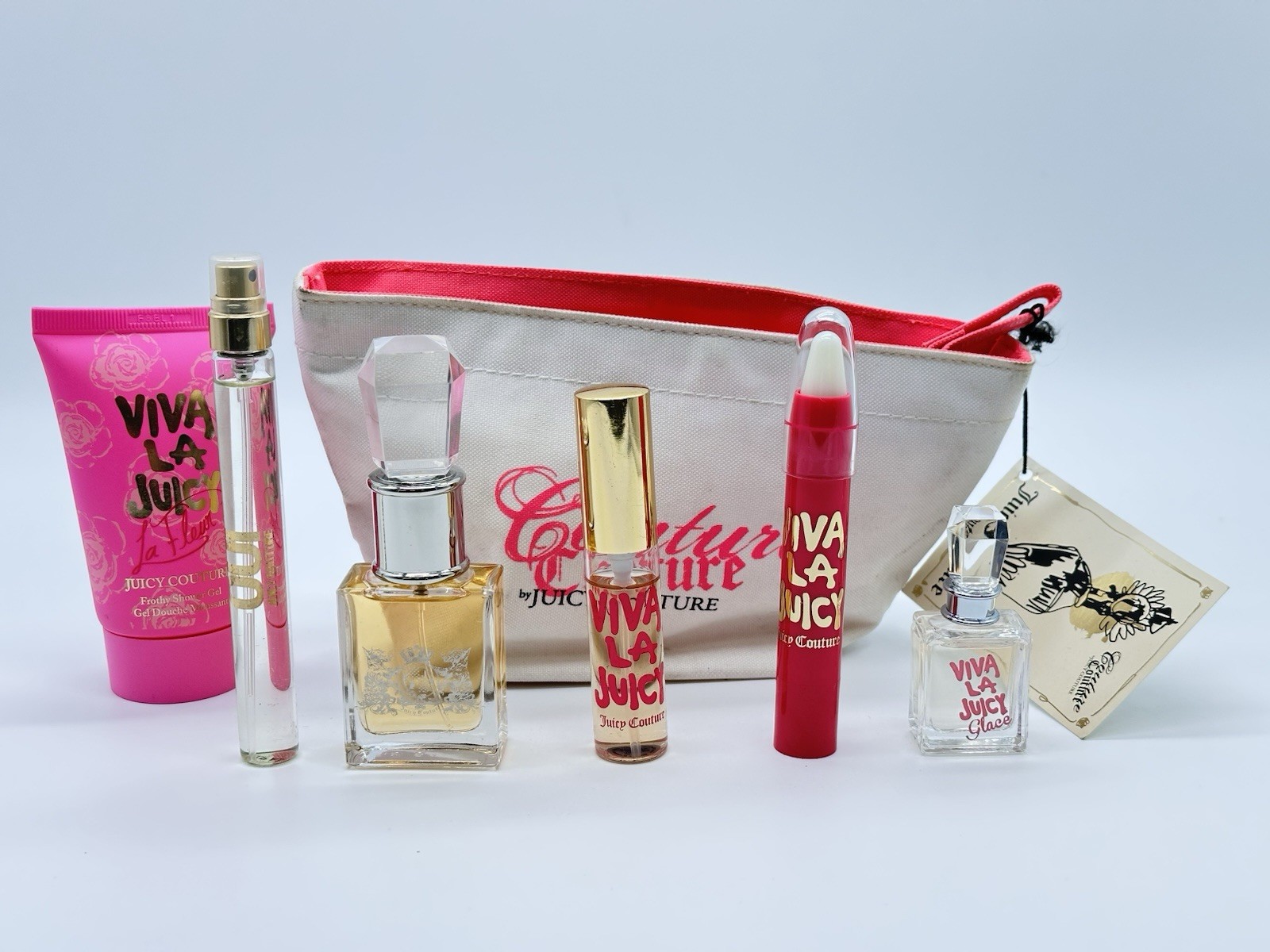Lot of 7 – Juicy Couture Skincare Beauty Products Convenient Travel Size – NWOB