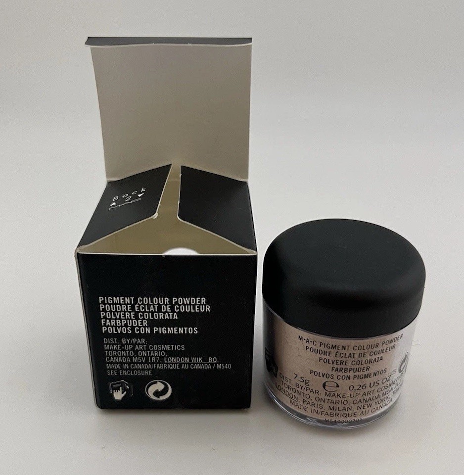 HTF-M·A·C Pigment-NAKED-Loose Pigment Jar + MIXING MEDIUM GEL. OG Pro formulas!