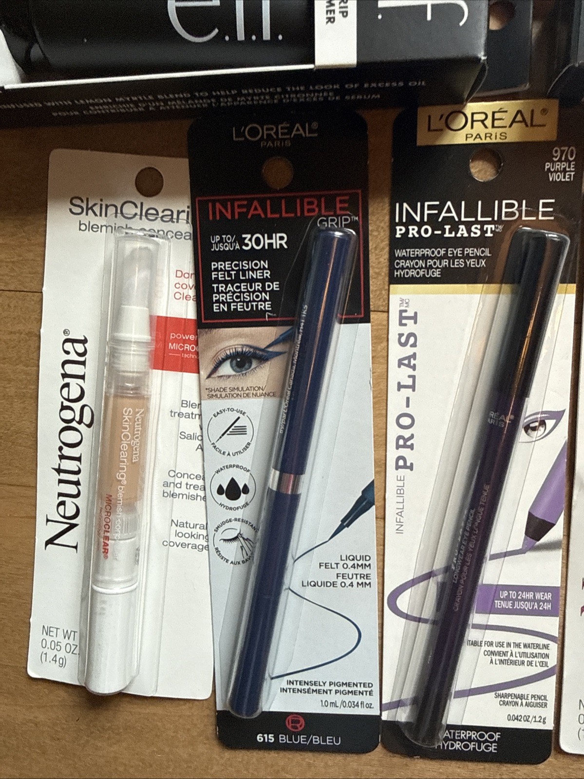 30 Piece Lot Of New Makeup e.l.f. Loreal, Rimmel, Maybelline, Neutrogena MCO