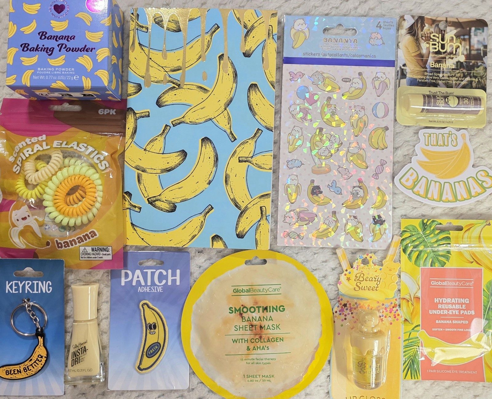 Banana 🍌 Lovers Gifts HUGE NEW LOT 12 Pcs Revolution Beauty Baking Powder Patch