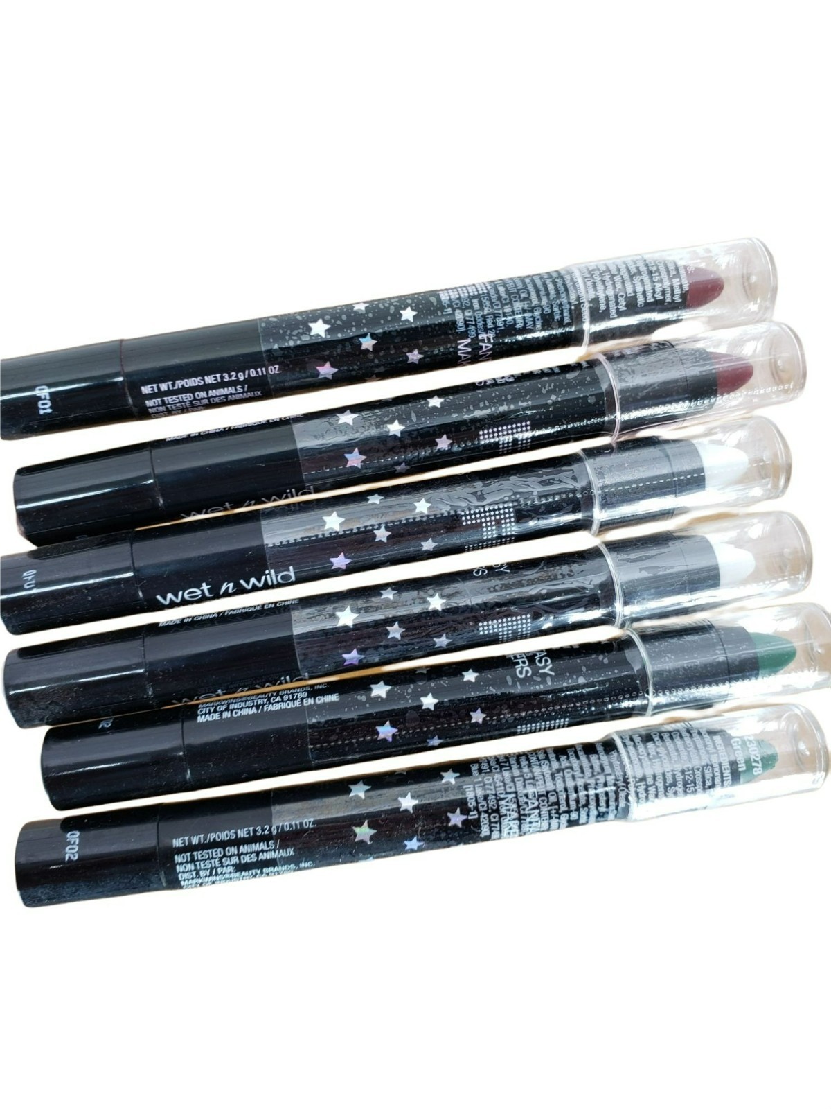 Wet N Wild Fantasy Makers Cream Makeup Sticks Set Of 6 Red White Green 3.2g Each