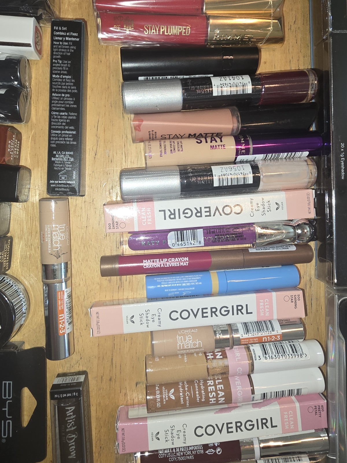 150+Pcs Health And Beauty Mixed Makeup Lot Maybelline Covergirl BYS Rimmel