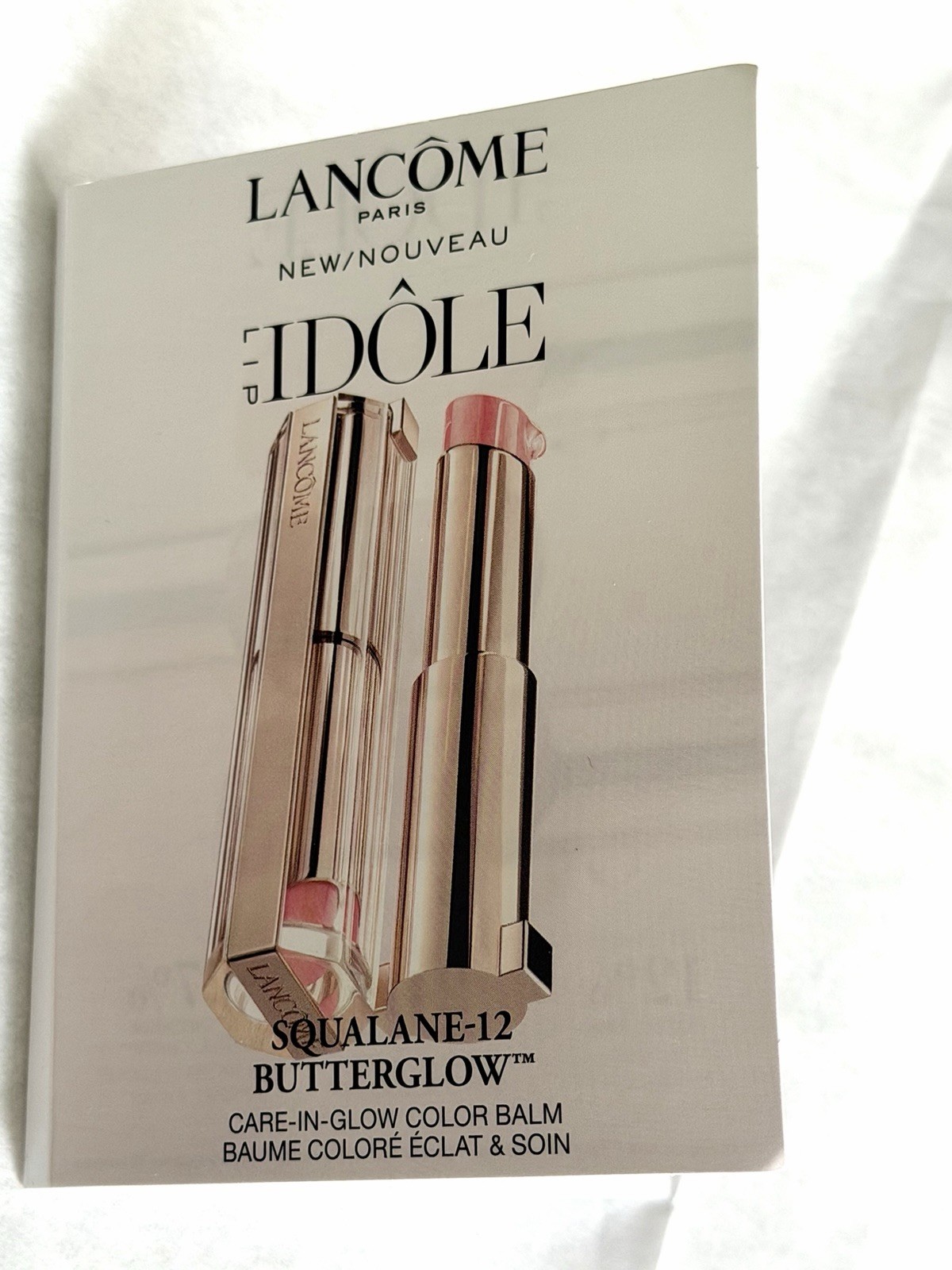 8PC LANCOME Set/Lipsticks/Cils Booster XL/Lip Idole Butterglow Lip Balm/Bag