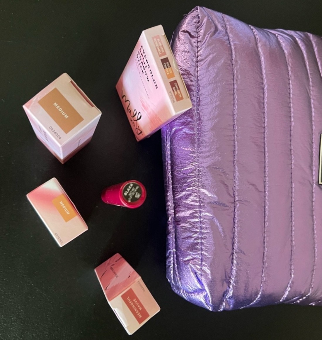 Mally Beauty MEDIUM TONE bundle with Blush Crush cosmetic bag 6 Pcs ALL NIB