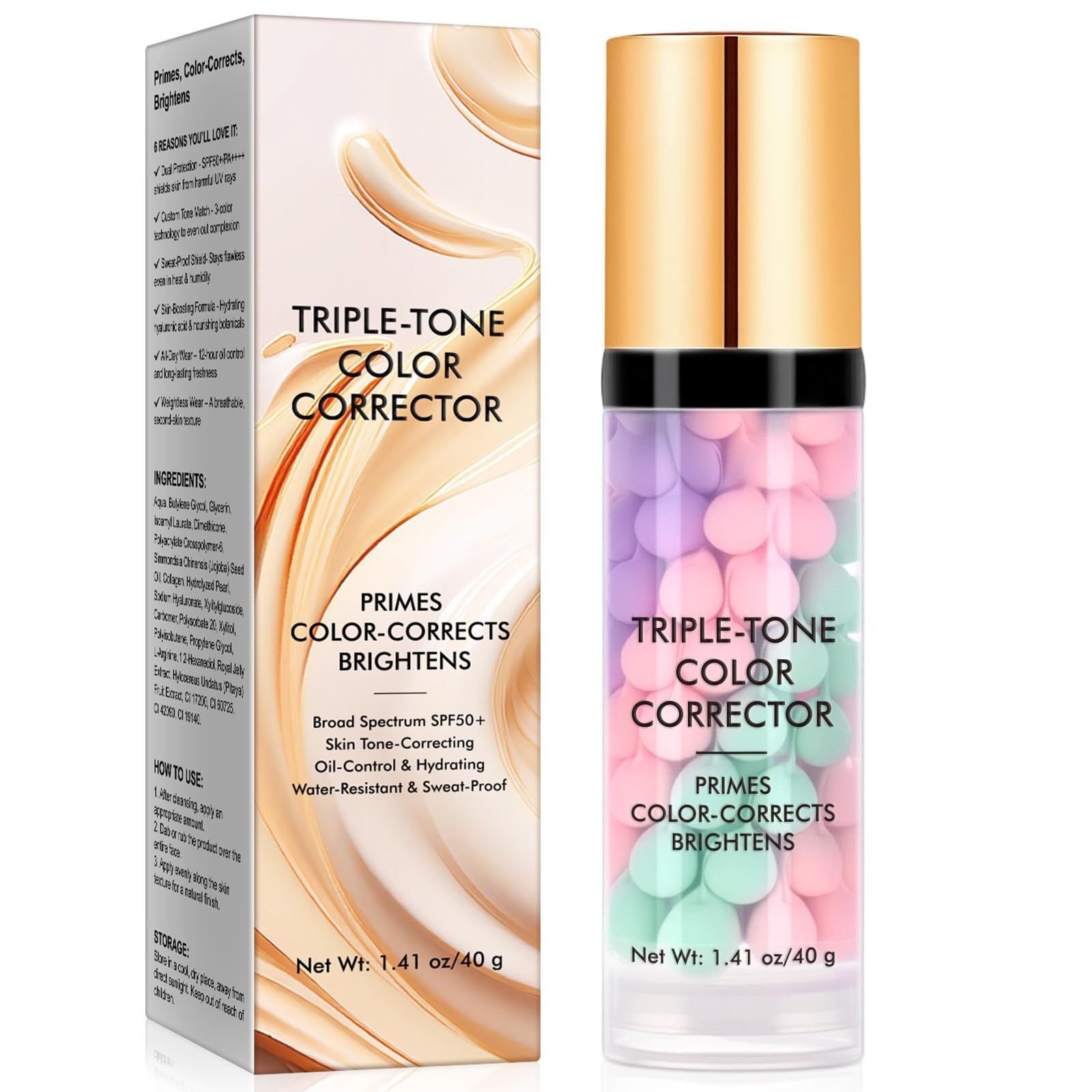 Primer for Face, 3 In 1 Face Primer Before Makeup, Moisturizes-Sunscreen Crea…