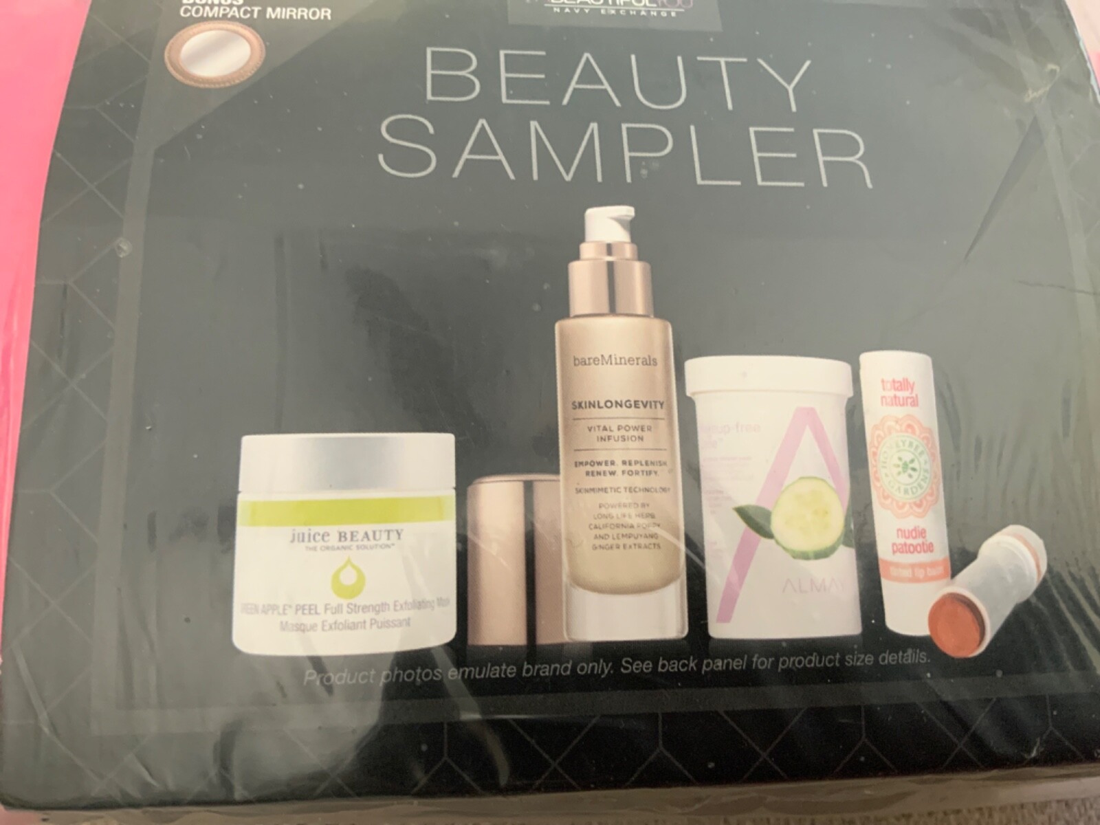 Beauty Samples In Bag , Juice Beauty, Bare Minerals, Honeybee Gardens and MORE