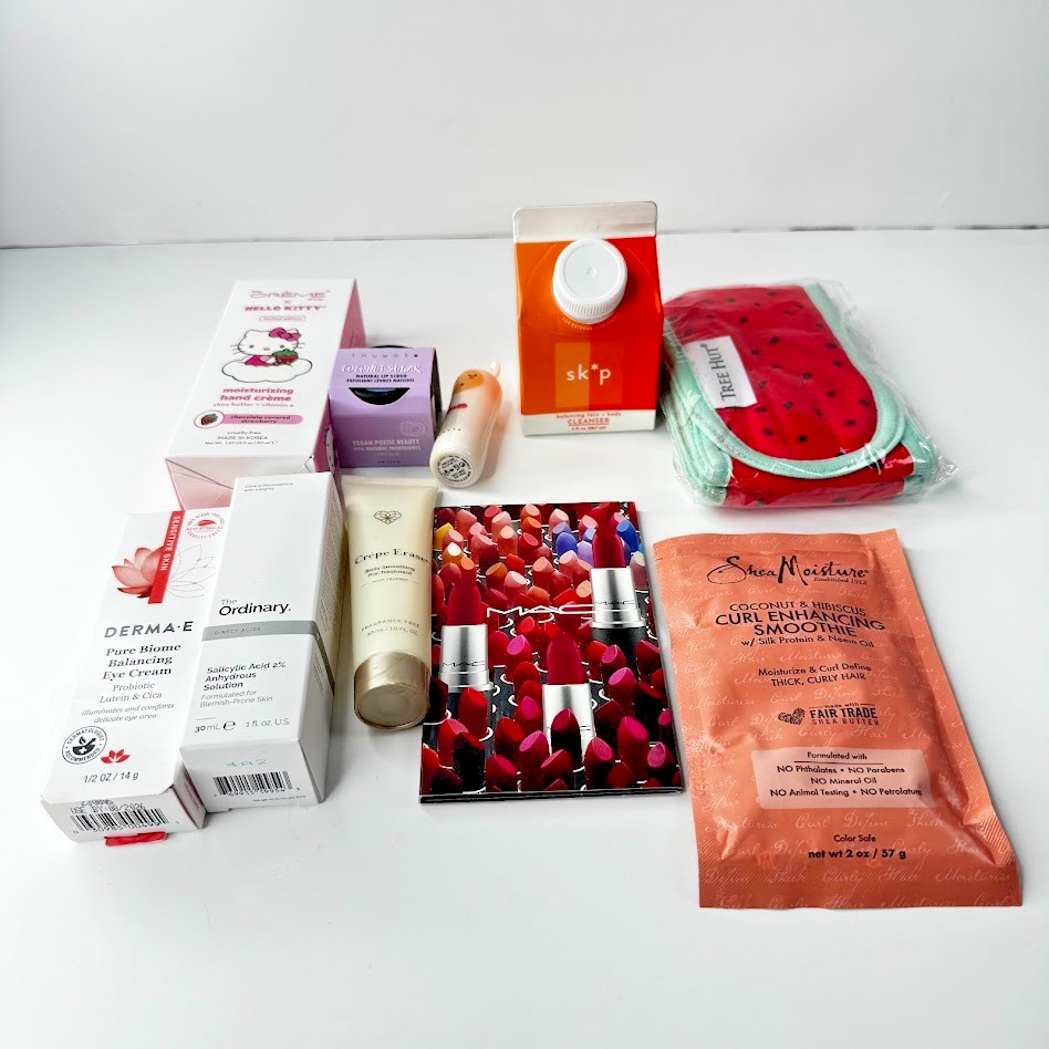 Lot of 10 Deluxe / Travel Size Hair, Skin Care, Makeup Beauty Product Samples