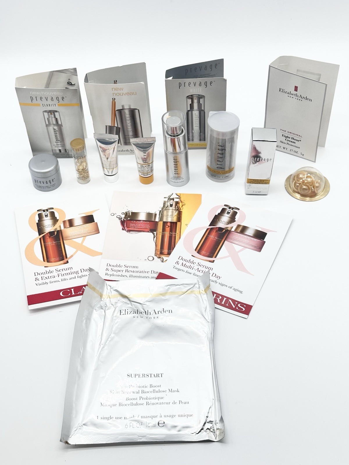 Lot of 19 – Elizabeth Arden & Clarins Skincare Beauty Products – NWOB