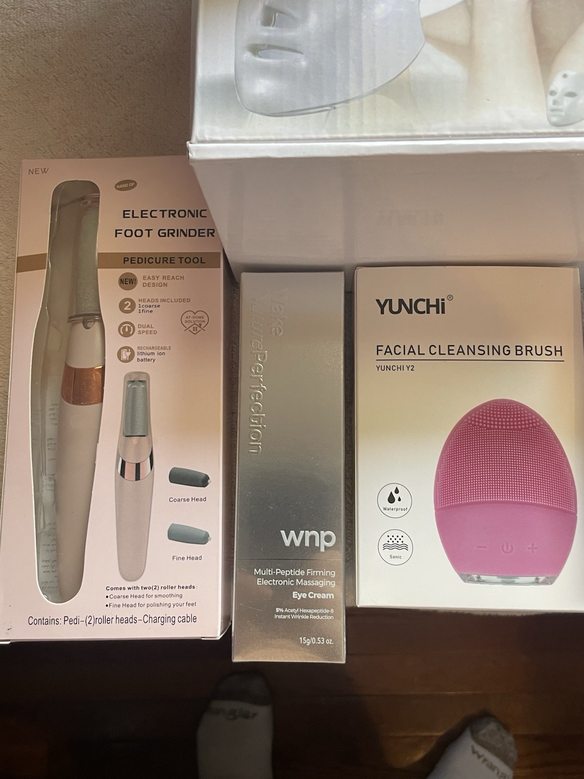 Korean 7 Color LED Skincare Face Rechargeable Face Mask & Neck Device & More