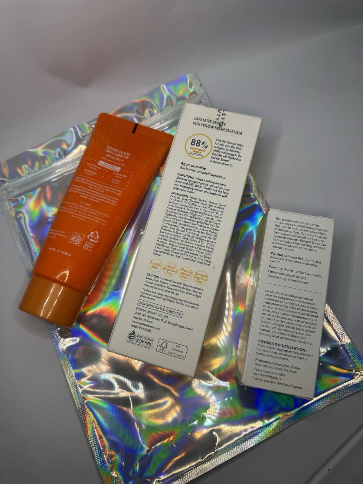 Brand New Skincare Bundle – Murad Retinol Eye Serum Korean Beauty Cleanser & SPF