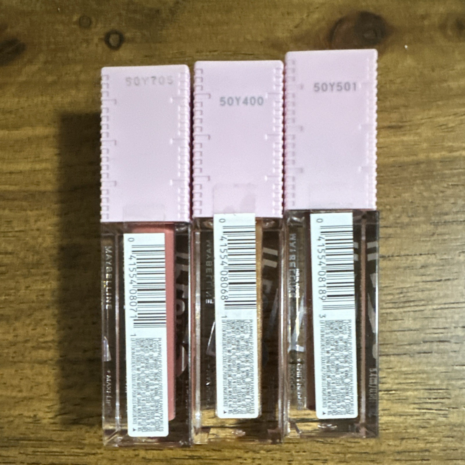 Maybelline Lifter Plump Lip Gloss Peach Fever 005, Cocoa Zing 007, Hot Honey 008